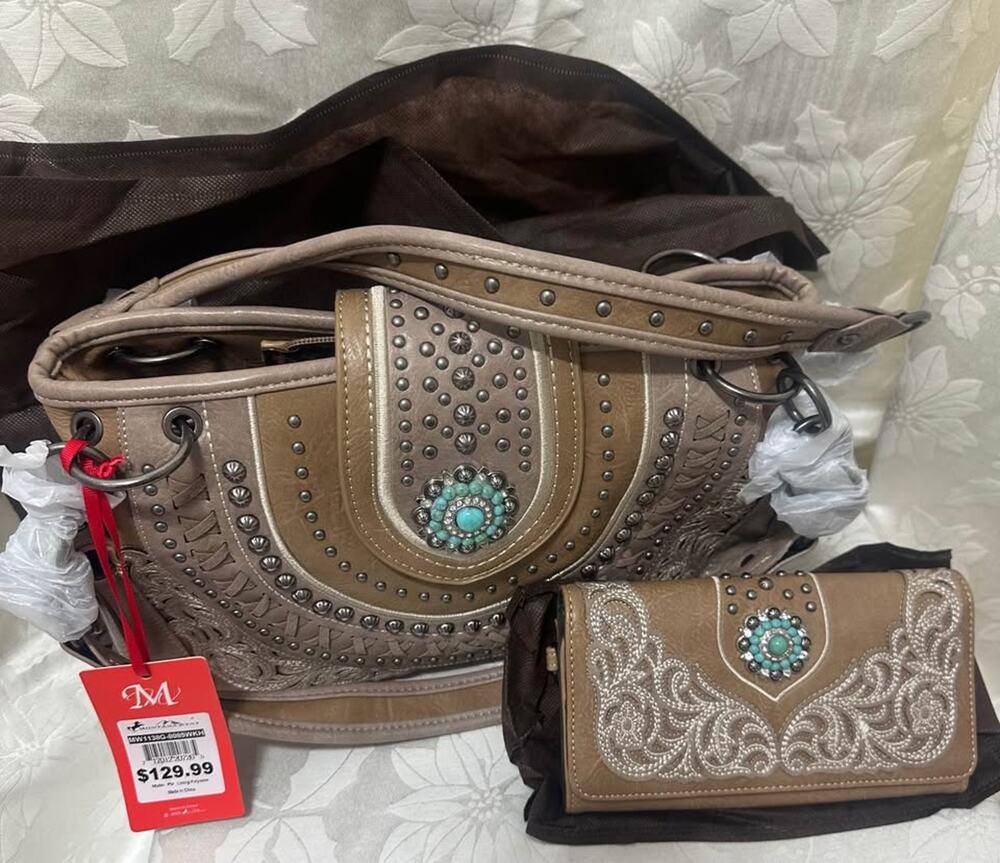 Montana West Western Handbag and Wallet Set  B-211